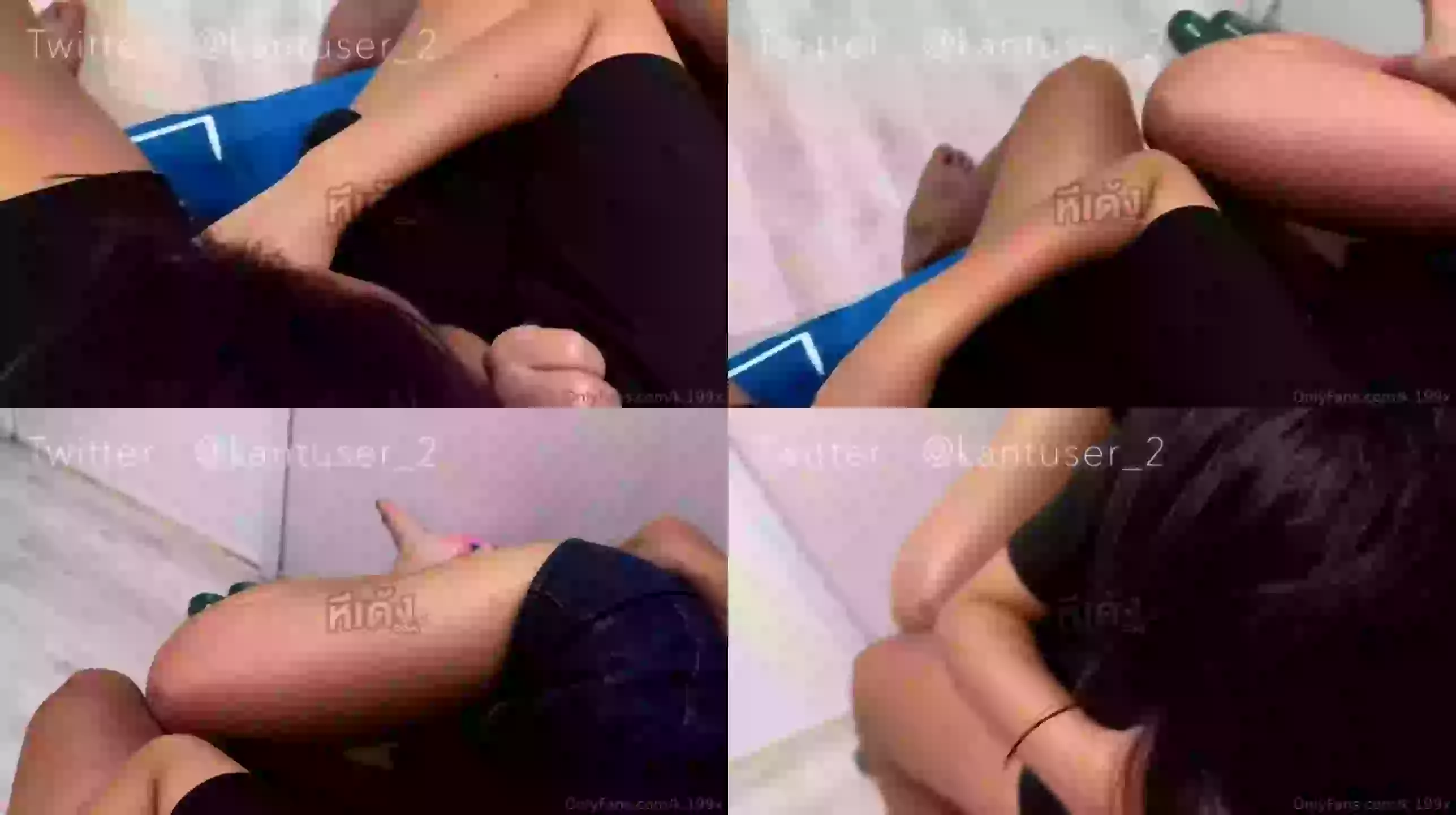 kantuser_2 พารุ่นน้องมาให้แฟนเปิดซิง สอนวิชาอมควย โดนจับกระแทกหีเย็ดจุกๆ โดนซอยยับจนทนไม่ไหวเจ็บหี